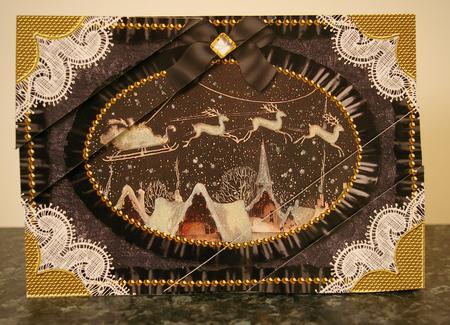 Christmas Night Duo Corner A5 Stacker by Tracey Duckmanton