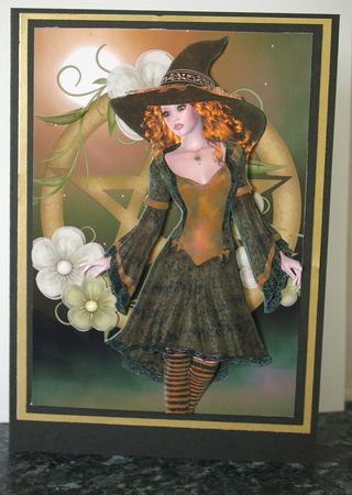 Witching Hour A4 Card Front by Tracey Duckmanton