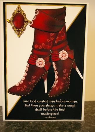You Go Girl Card Topper by Tracey Duckmanton