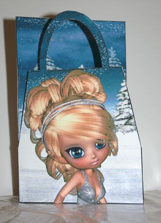 Chione Goddess of Snow Handbag Card by Tracey Duckmanton