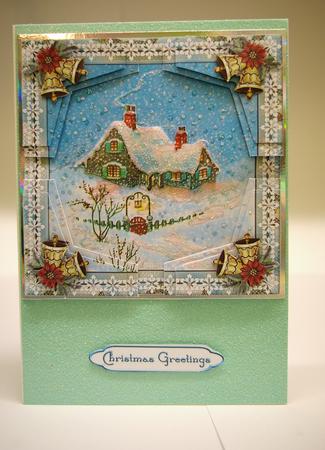 Home for Christmas Arrow Shaped Quadro Corner Stacker by Tracey Duckmanton