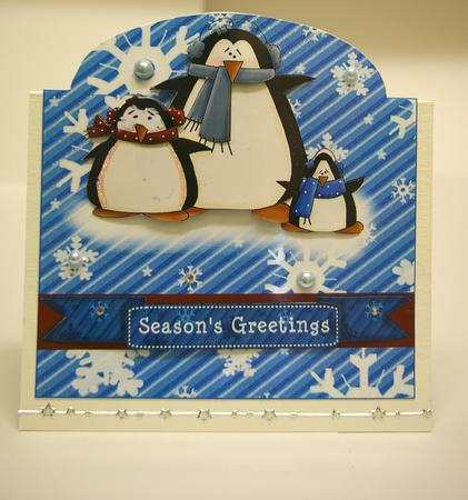 Peguin Greeting by Tracey Duckmanton