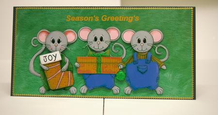 Season's Greetings Mice Step by Step by Tracey Duckmanton