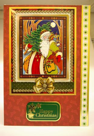 Vintage Santa of the Forest Decoupage by Tracey Duckmanton
