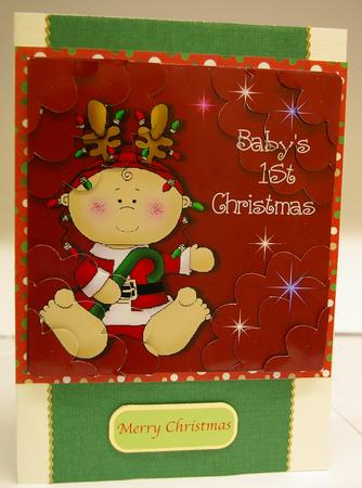 Baby's 1st Christmas - Boy - Shell Stacker by Tracey Duckmanton