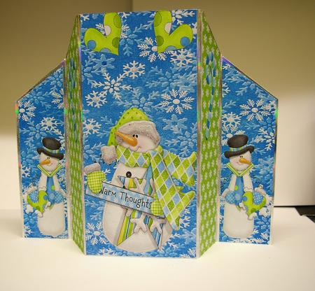 Warm Thoughts Tri-fold Card by Tracey Duckmanton