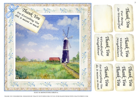 4 Summerl Mini watercolour toppers  by Tracey Hutchins