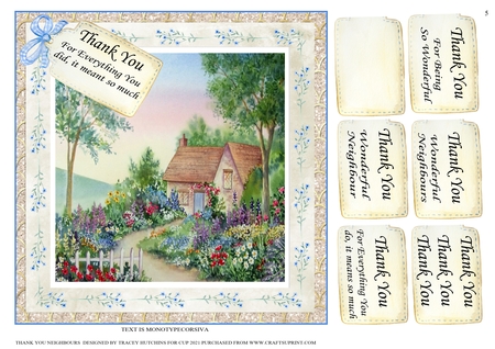 4 Summerl Mini watercolour toppers  by Tracey Hutchins
