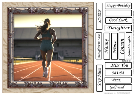 Lady runner by Tracey Hutchins