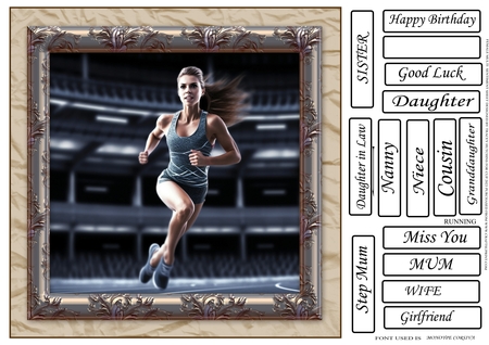 Lady runner by Tracey Hutchins