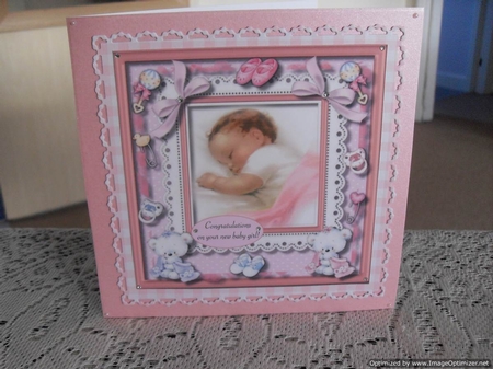 Congratulations a Beautiful Baby Girl by Tracey Hutchins