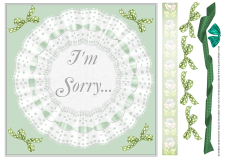 Broderie Anglaise Doilies Pastel Ribbon, 6 Digital Png Files by Tracey Hutchins