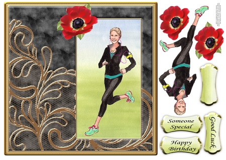 Poppies and Candles Decoupage by Tracey Hutchins