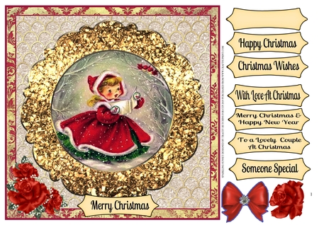 Vintage Christmas Toppers by Tracey Hutchins