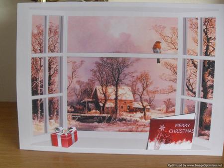 Xmas Window by Tracey Hutchins