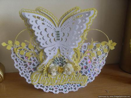Butterfly Rocker Card - Only by Tracey Hutchins