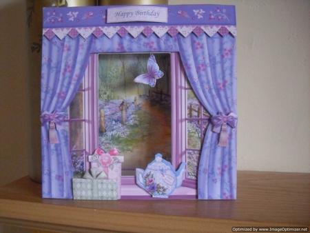 Bluebell Woods View Window Aperture 8x8 Mini Kit by Tracey Hutchins