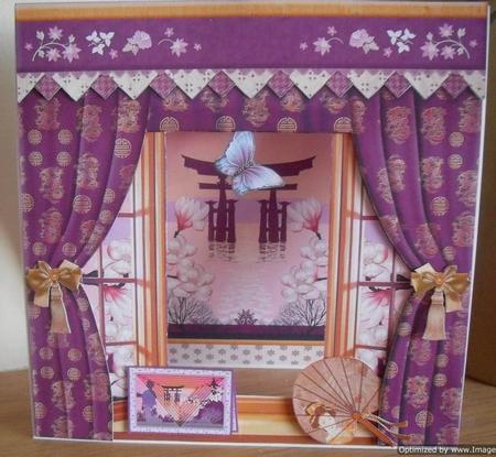 View of the Orient Window Aperture 8x8 Mini Kit by Tracey Hutchins