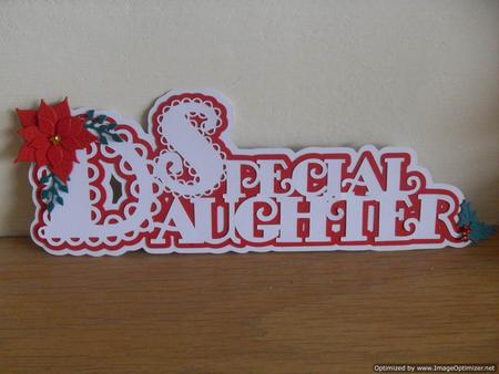 Scalloped Layered Special Daughter by Tracey Hutchins
