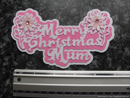 Christmas Mum & Dad Floral Toppers by Tracey Hutchins