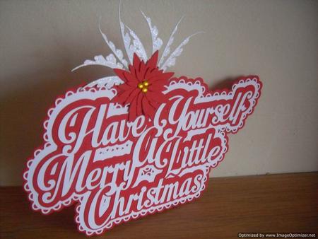 Have Yourself a Merry Little Christmas Topper by Tracey Hutchins