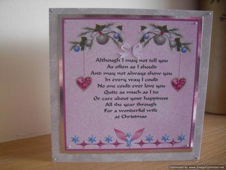For a Wonderful Wife at Christmas by Tracey Hutchins