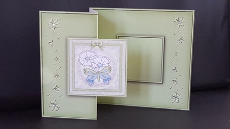 Fluttery Butterfly No-Hole Fold Back Card by Tracey Hutsby