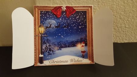 6x6 THROUGH GARDEN GATES LAMPLIGHT CHRISTMAS  by Tracey Hutsby