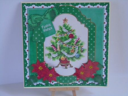 Christmas Tree Festive Wishes Fancy 8in Step by Step by Tracey Hutsby