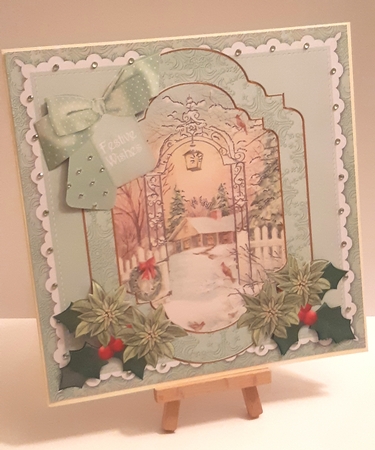 Winter Garden Festive Wishes Fancy 8in Step by Step by Tracey Hutsby
