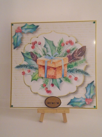White & Gold - The Gift 8x8 by Tracey Hutsby