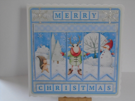 REINDEER SKATING Christmas Easy Cut Word Strips or Alphabet Tiles Word Kit by Tracey Hutsby