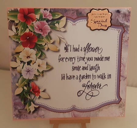 Cascading Flowers and Verse by Tracey Hutsby