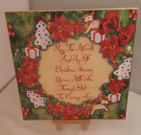Beautiful Christmas Frame 1 8x8 by Tracey Hutsby