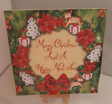 Beautiful Christmas Frame 3 8x8 by Tracey Hutsby