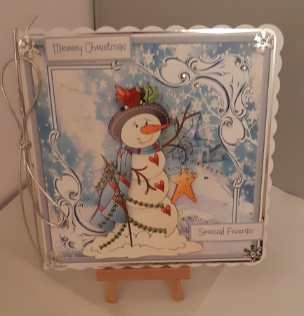 Snowman starlight by Tracey Hutsby