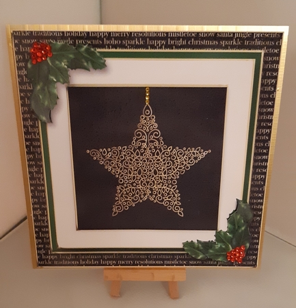 Gold Swirl Christmas - Star by Tracey Hutsby