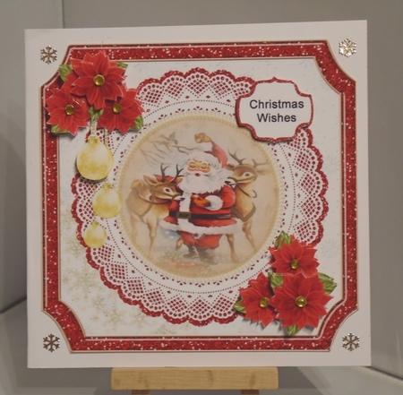 Santa and his reindeers by Tracey Hutsby