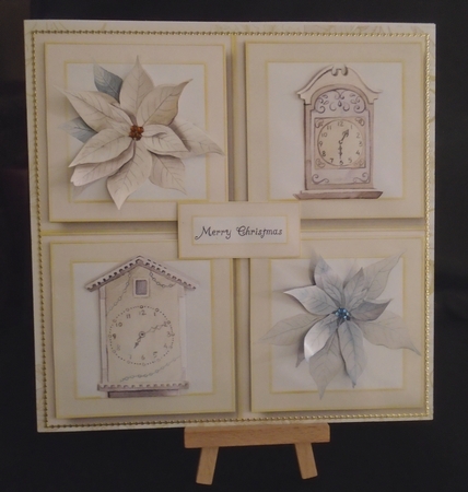 Christmas Clocks Quad Frame by Tracey Hutsby