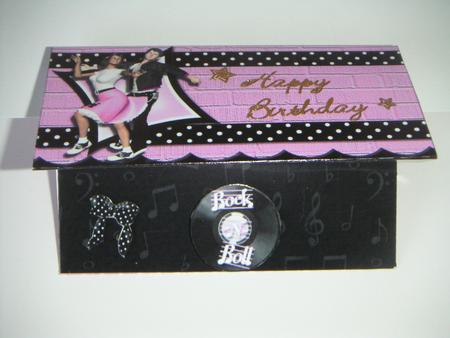 Rock N Roll Pink and Black Wallet by Tracey Hutsby