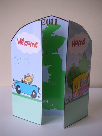 Welcome Back Gatefold by Tracey Hutsby