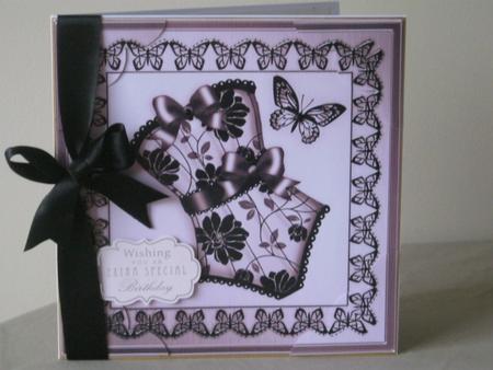 8 x 8 Elegant Boudoir Scalloped Corner Topper by Tracey Hutsby