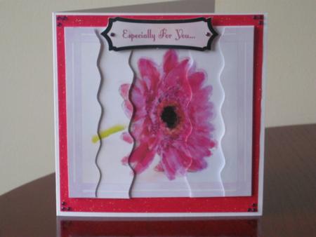 Watercoloured Flower Head by Tracey Hutsby