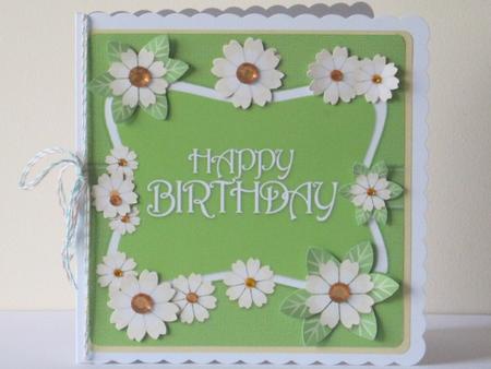 Large Square Birthday Card by Tracey Hutsby