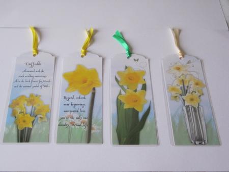 Daffodil Bookmarks by Tracey Hutsby