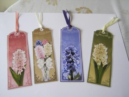 Hyacinth Bookmarks by Tracey Hutsby