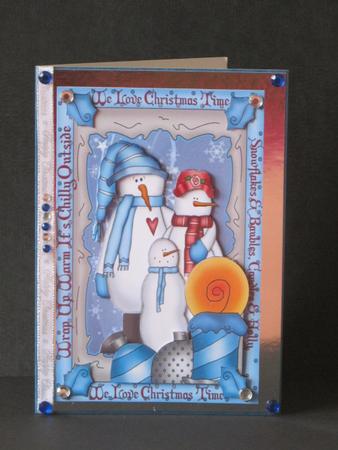 Christmas Its Chilly Outside Topper by Tracey Hutsby