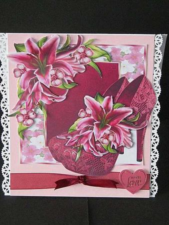Stargazer Lilies & Diva Shoes Over the Edge by Tracey Hutsby
