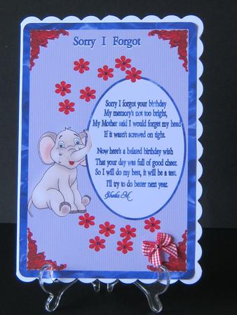 Sorry I Forgot by Tracey Hutsby