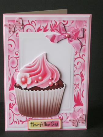 Scrummy Strawberry & Chocolate Cupcake by Tracey Hutsby